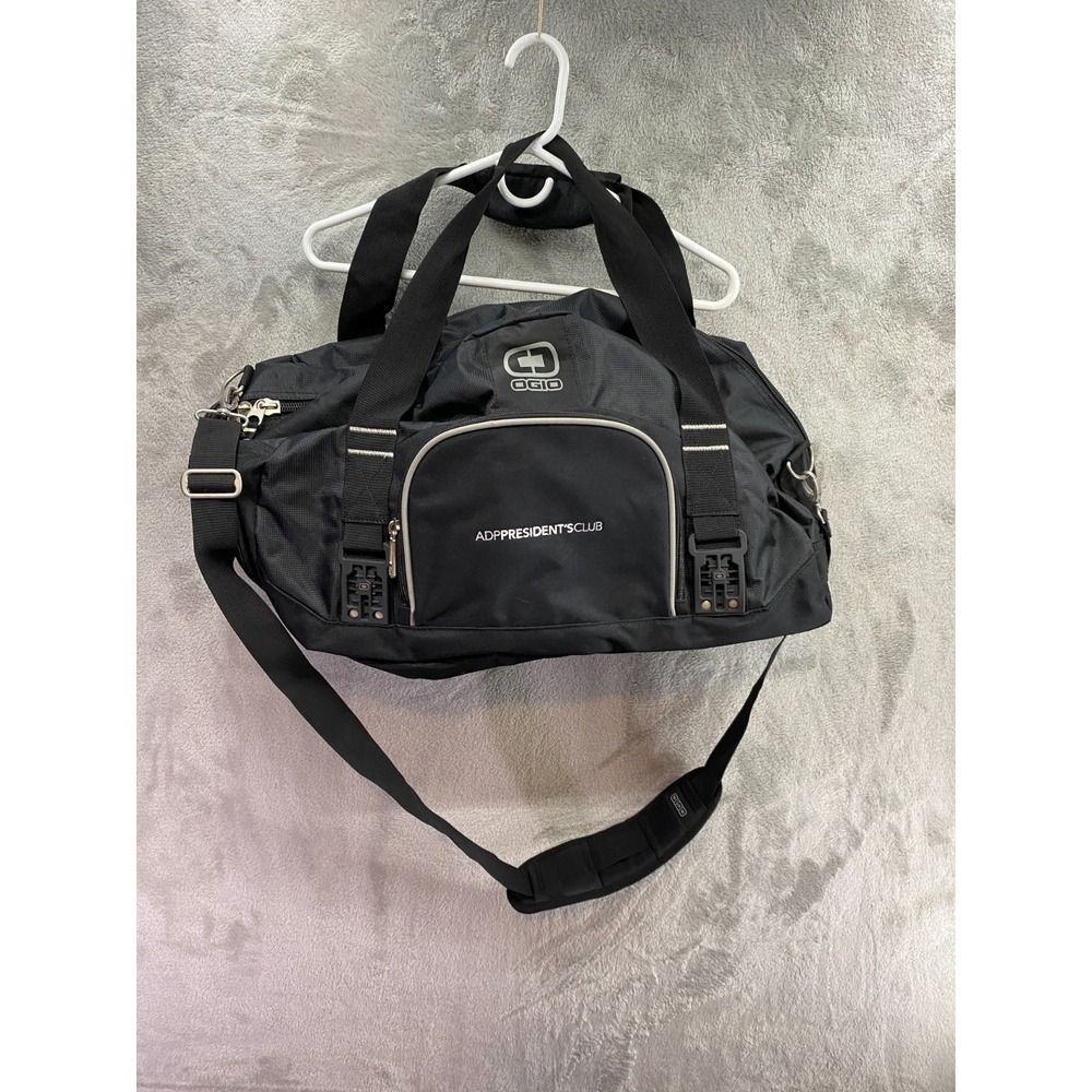 OGIO Duffel Gym Bag Black Travel Sports Bag Adjustable Shoulder Strap